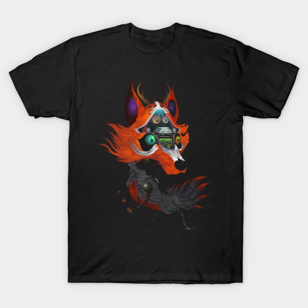 FOX GOD NINE TAILS T-Shirt by roombirth